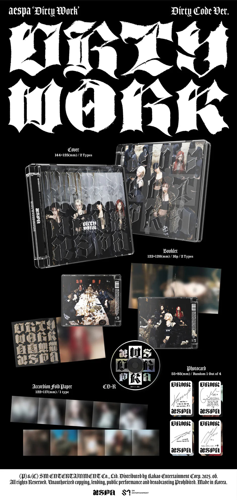 aespa - Dirty Work [Dirty Code Ver.] [Jewel Case] image 1