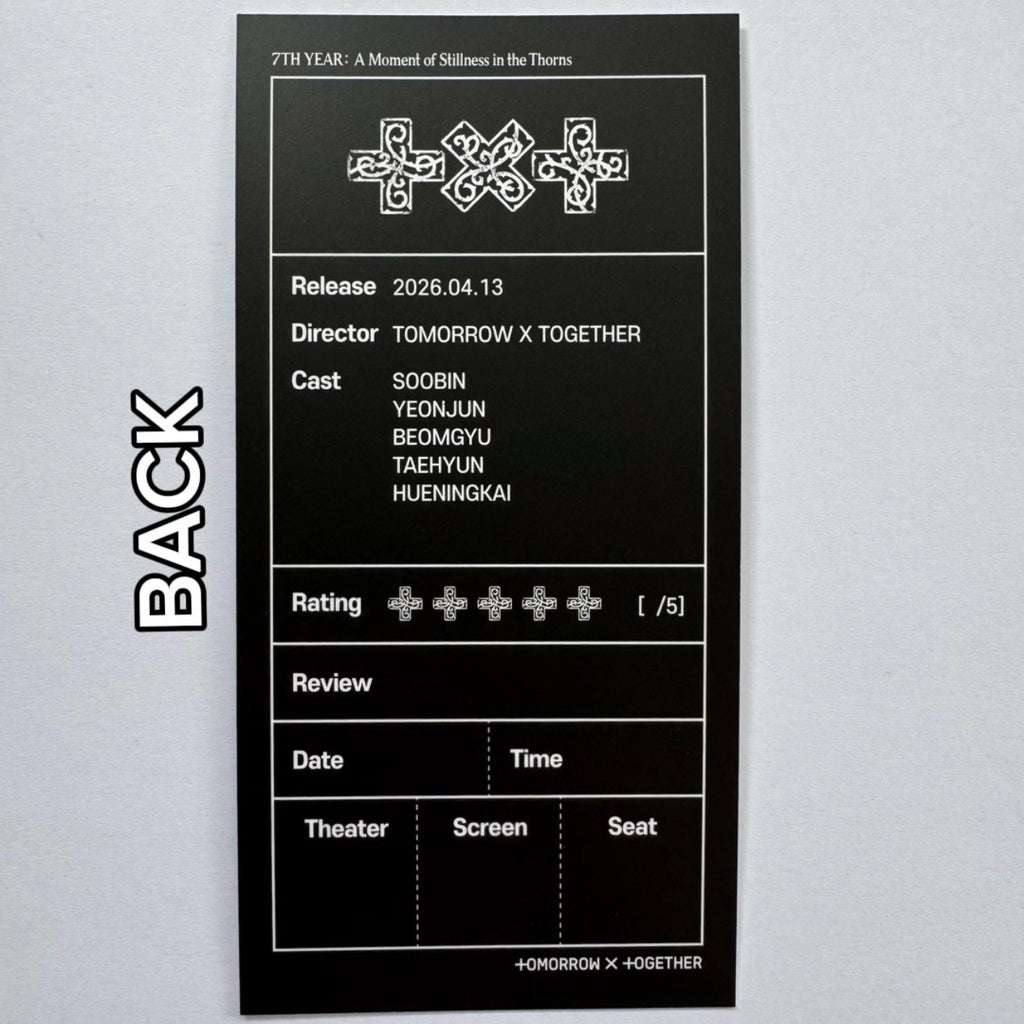 TXT - 7TH YEAR: A Moment of Stillness in the Thorns KTOWN4U Logo Ticket