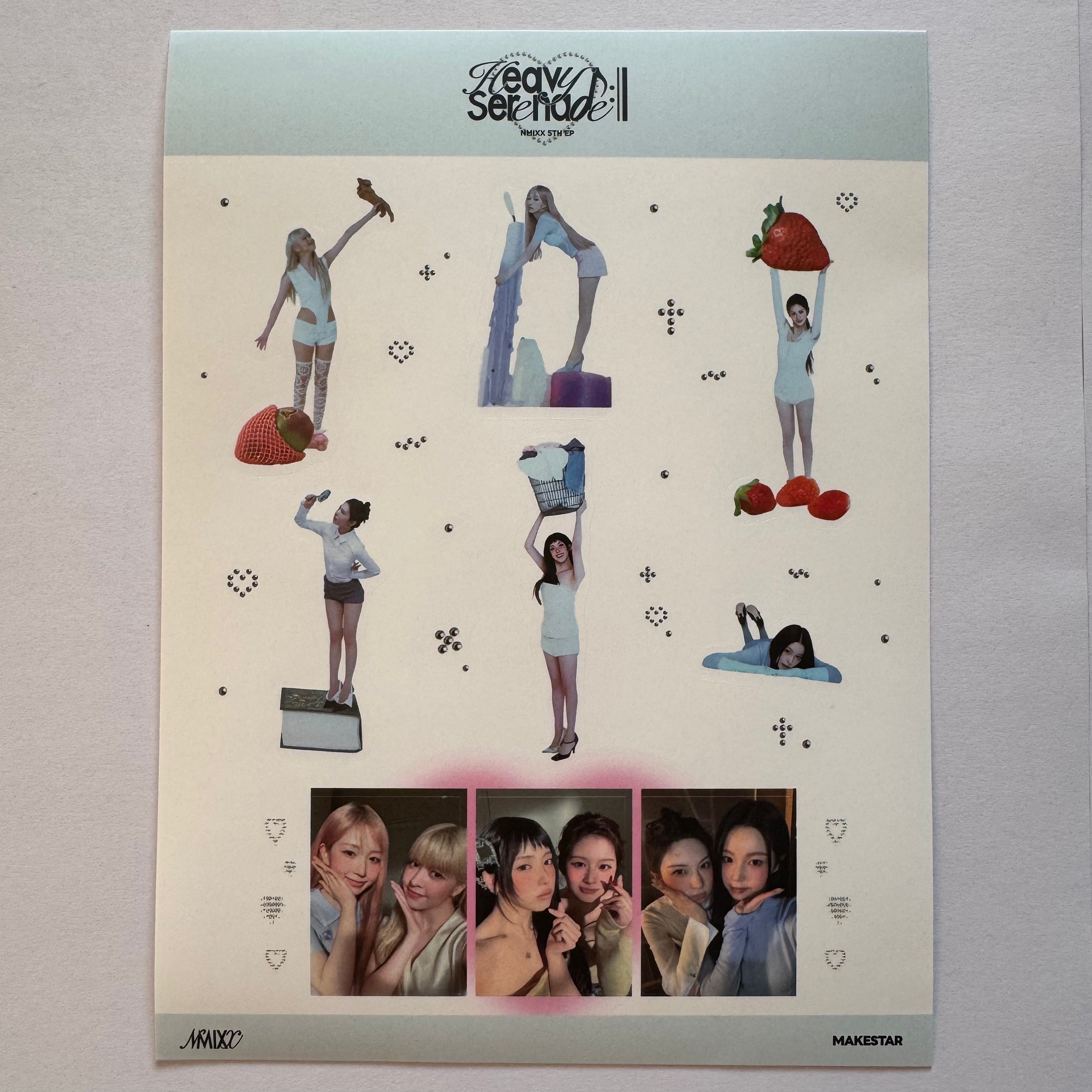 NMIXX - Heavy Serenade Makestar POB Sticker Sheet