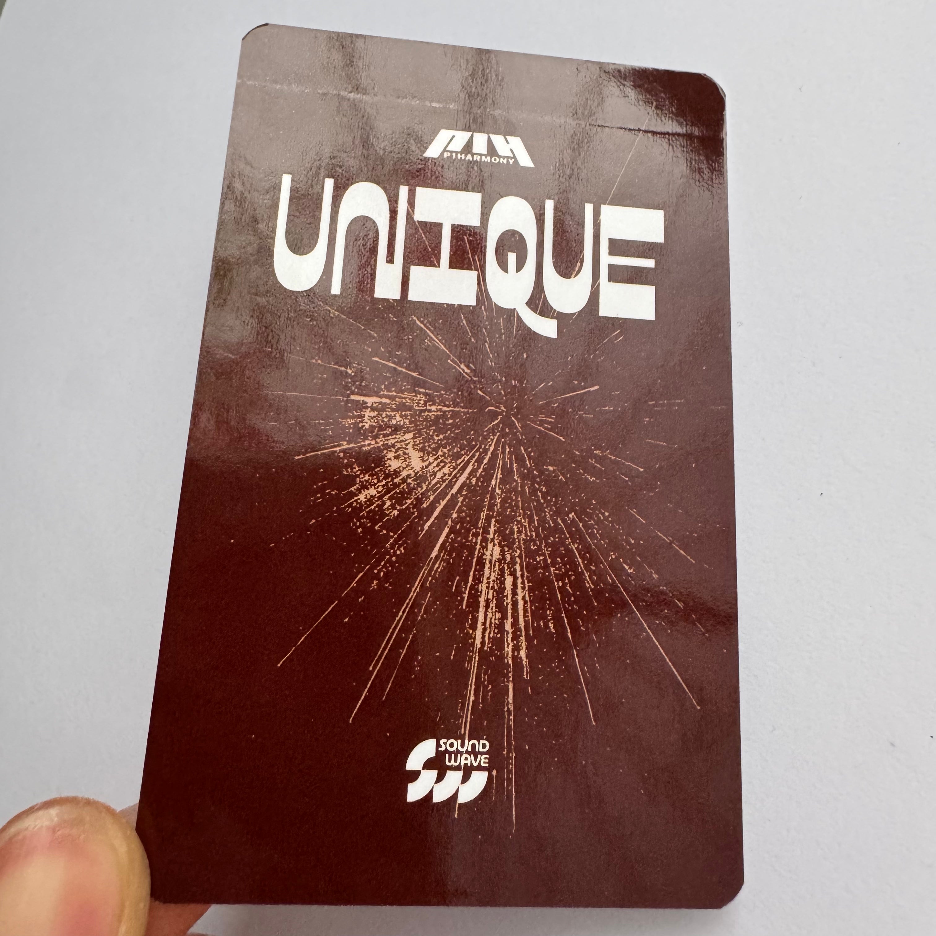 [DAMAGED] - P1Harmony - UNIQUE Soundwave Photocard [JIUNG]