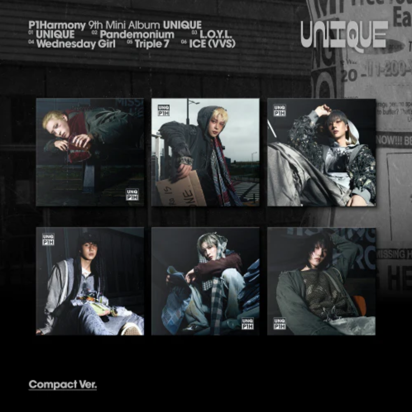 P1Harmony - UNIQUE (Compact Ver.)
