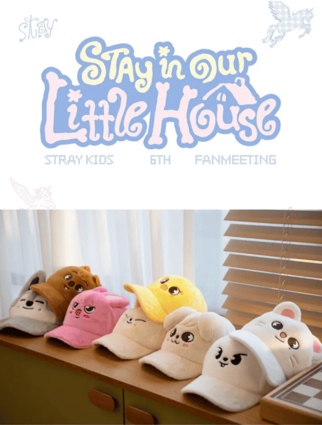 [PRE-ORDER] Stray Kids - 6TH FANMEETING [STAY in Our Little House] SKZOO PLUSH CAP