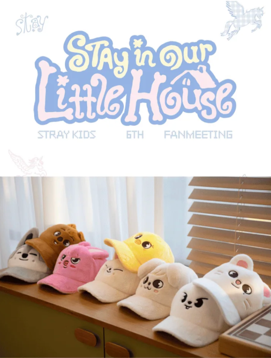[PRE-ORDER] Stray Kids - 6TH FANMEETING [STAY in Our Little House] SKZOO PLUSH CAP