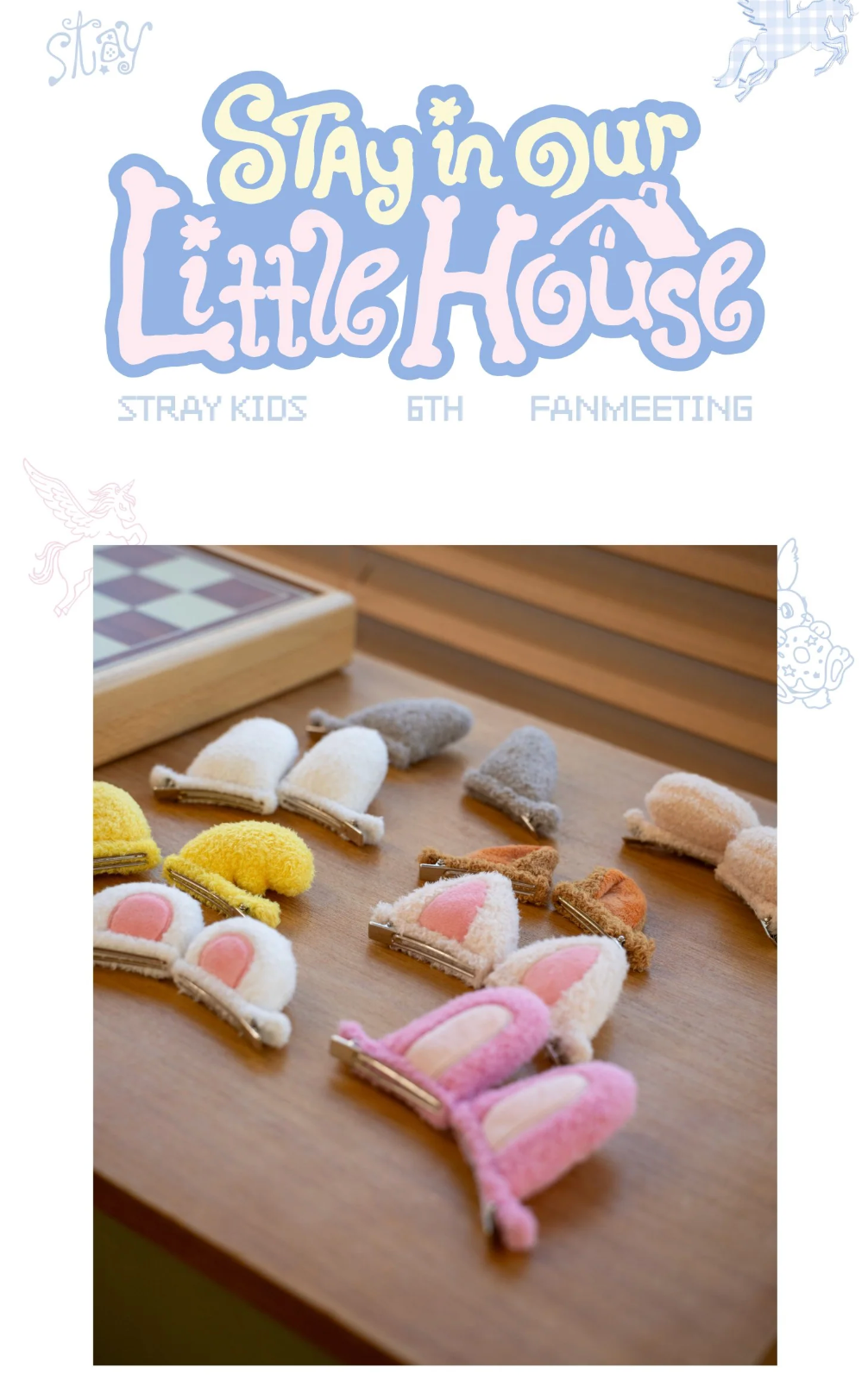 [PRE-ORDER] Stray Kids - 6TH FANMEETING [STAY in Our Little House] SKZOO PLUSH HAIR PIN