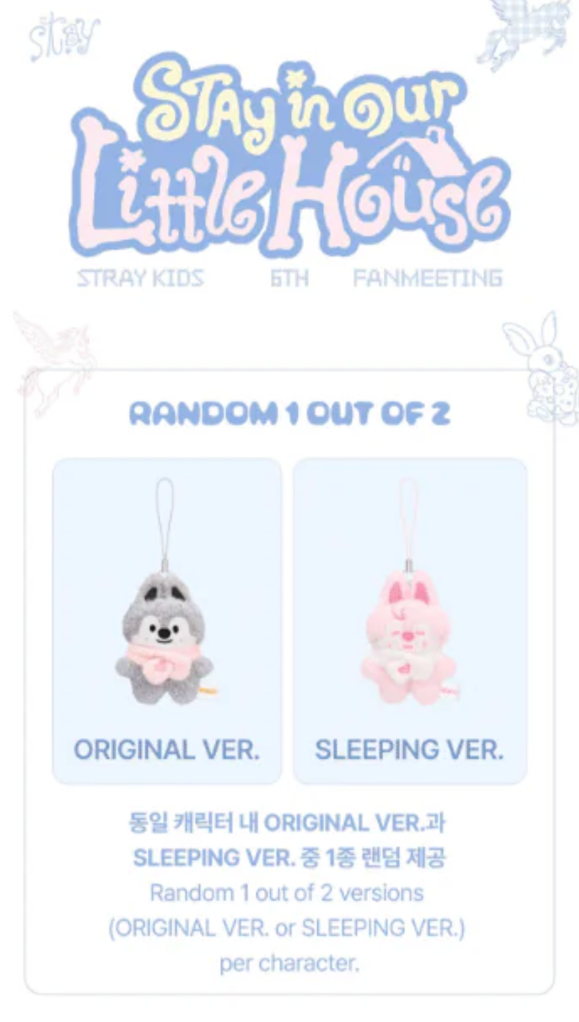 [PRE-ORDER] Stray Kids - 6TH FANMEETING [STAY in Our Little House] SKZOO SECRET PLUSH MICRO Ver. (RANDOM)
