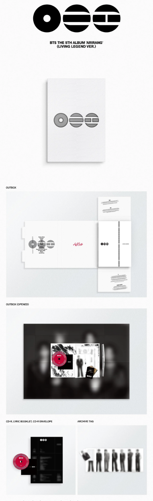 BTS - ARIRANG (Living Legend Ver.)