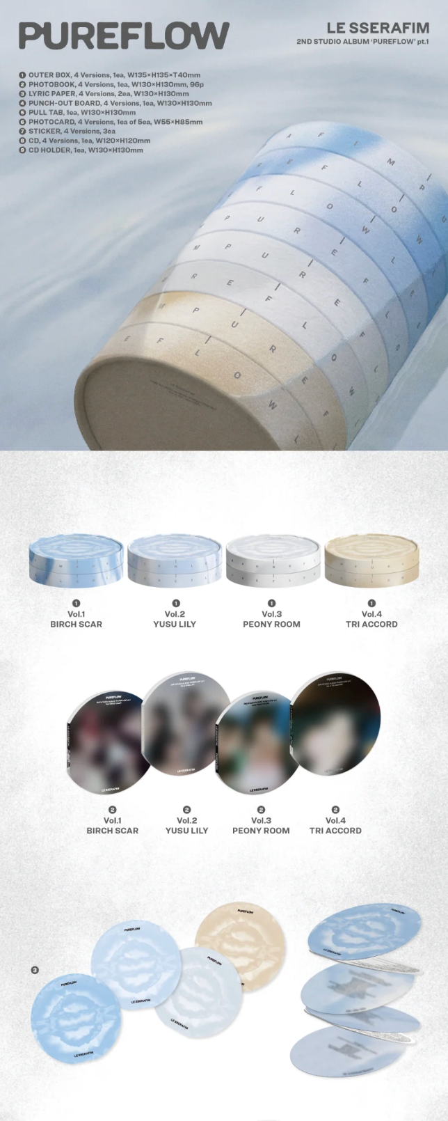 [PRE-ORDER] LE SSERAFIM - PUREFLOW pt.1 [Standard Ver.]