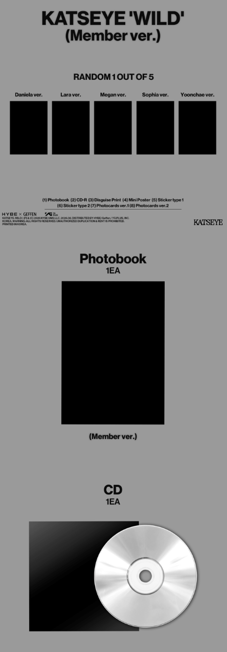 [PRE-ORDER] KATSEYE - WILD [Member Ver.]