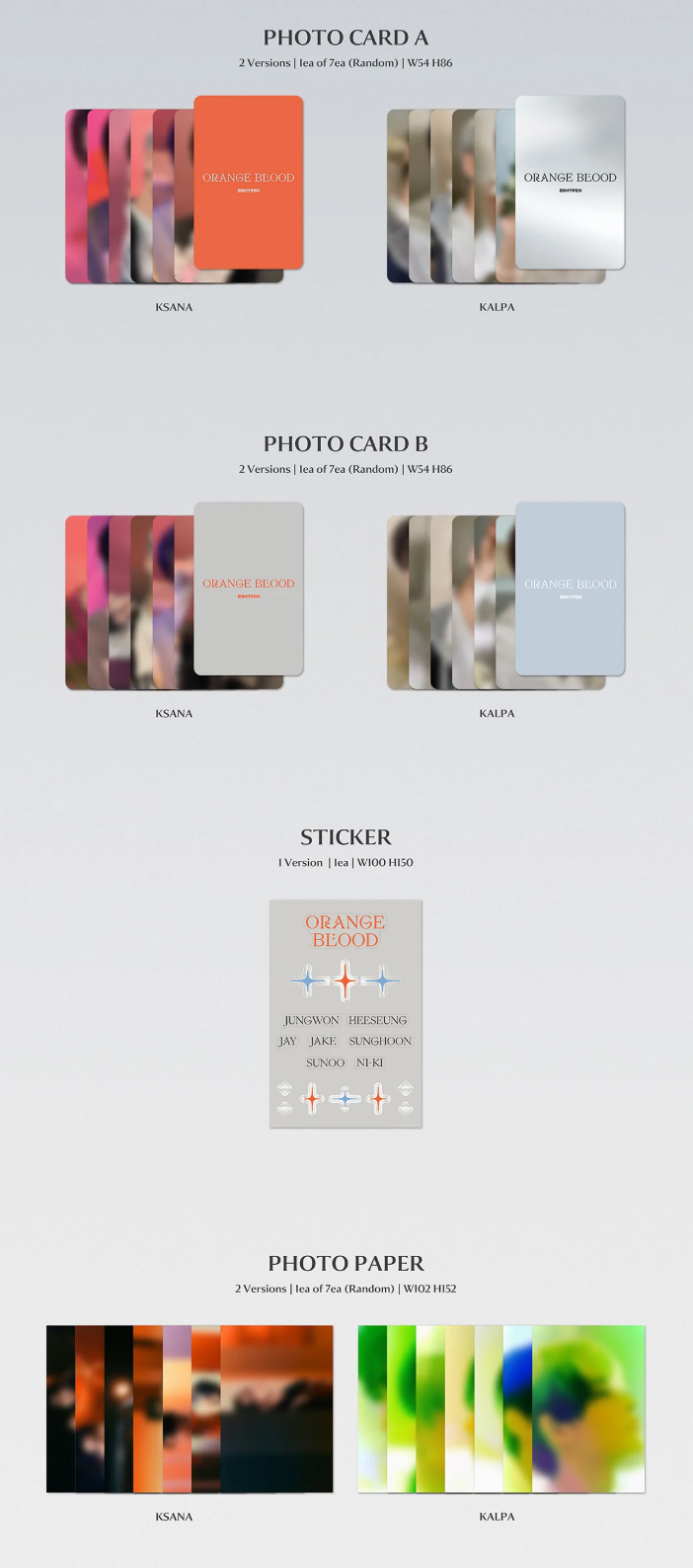 ENHYPEN - ORANGE BLOOD [Photobook Ver.]