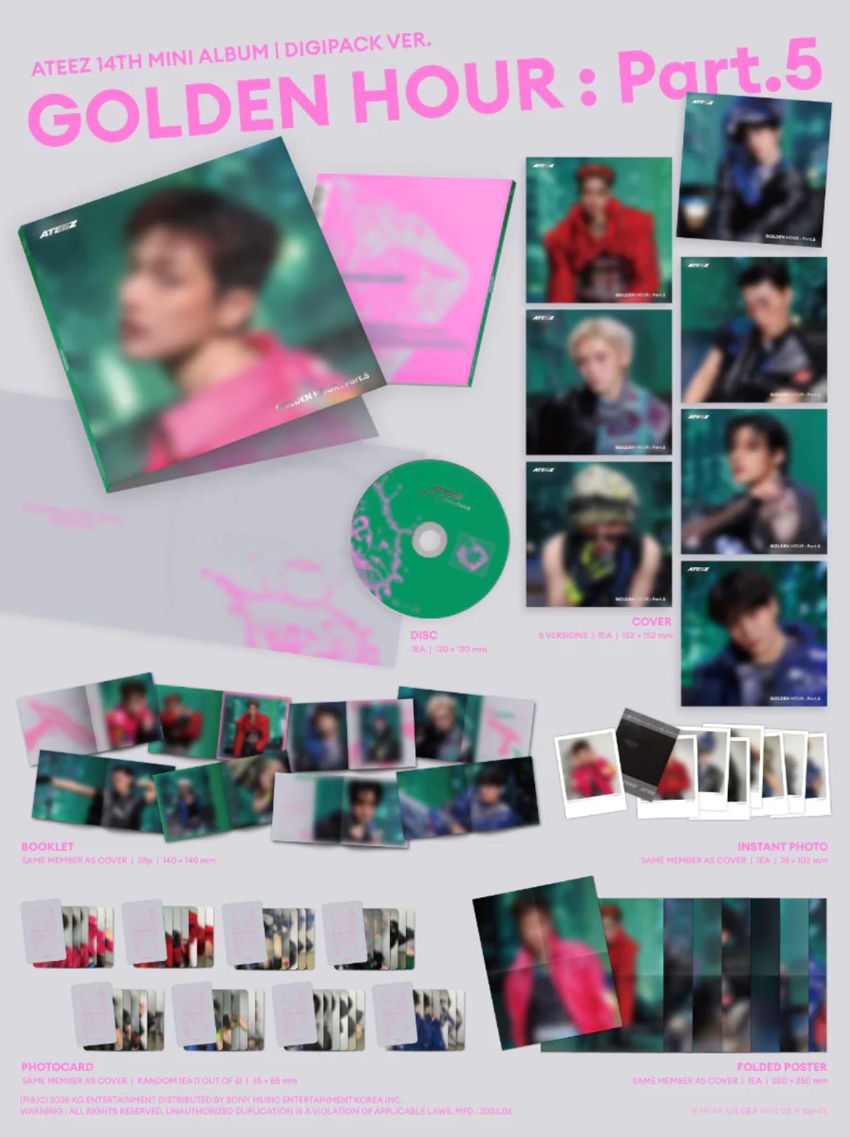 [PRE-ORDER] ATEEZ - GOLDEN HOUR: Part. 5 [DIGIPACK VER.]