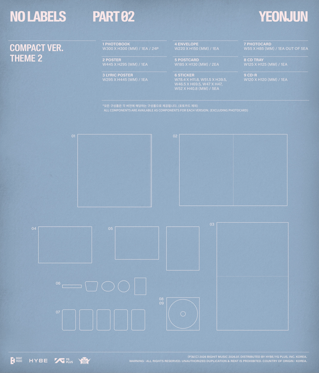 [PRE-ORDER] YEONJUN - NO LABELS: PART 02 [Compact Ver.]