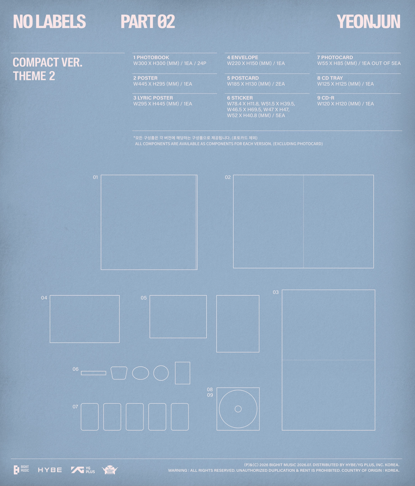 [PRE-ORDER] YEONJUN - NO LABELS: PART 02 [Compact Ver.]