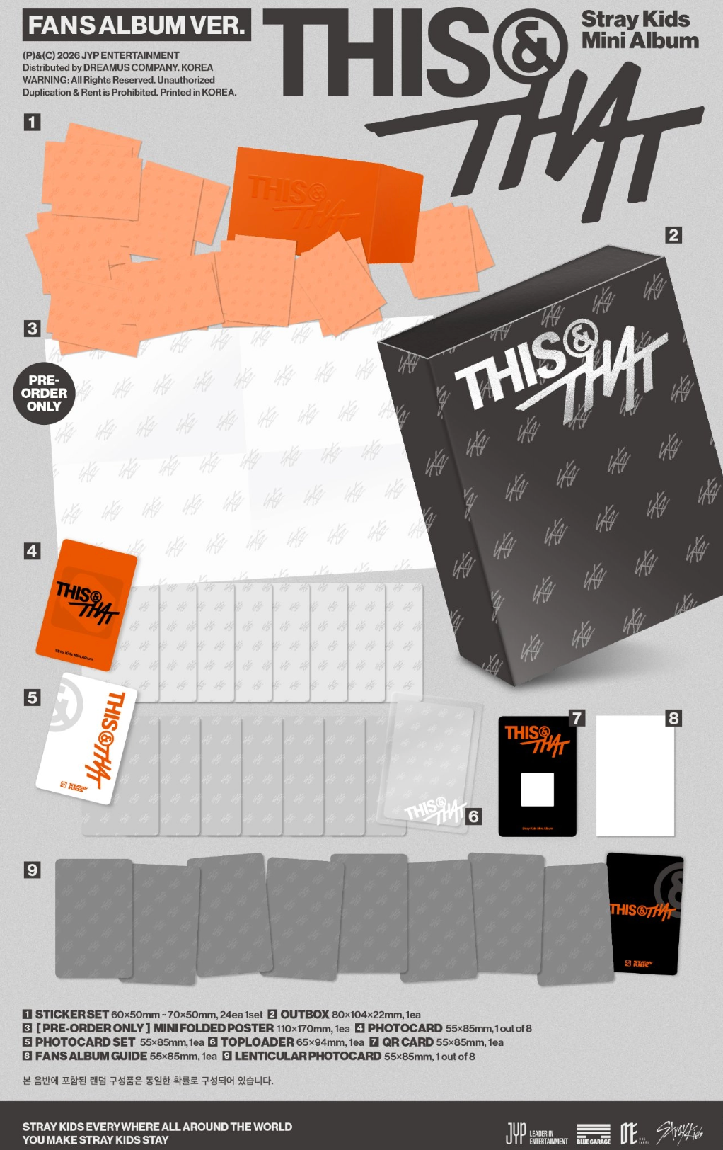 [PRE-ORDER] Stray Kids - THIS & THAT [FANS ALBUM Ver.]