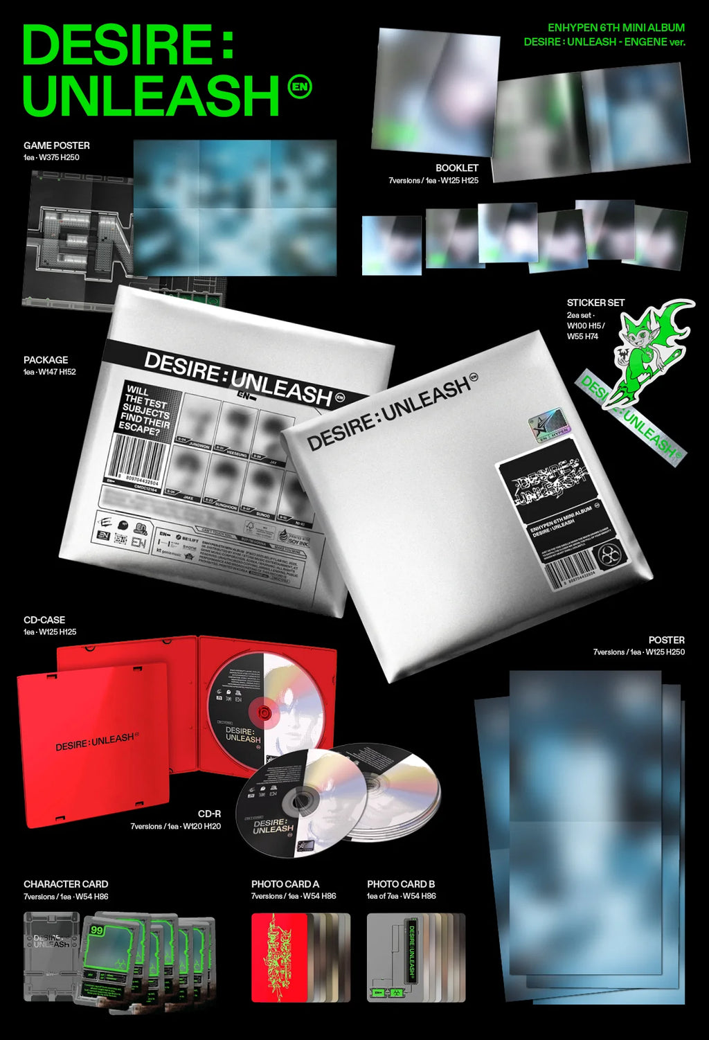 ENHYPEN - DESIRE: UNLEASH Engene Version (Random)