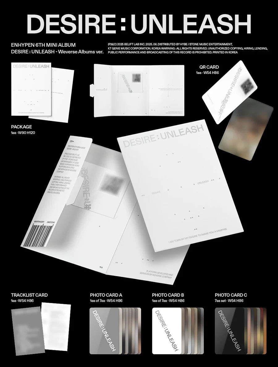ENHYPEN - DESIRE : UNLEASH [Weverse Albums Ver.]