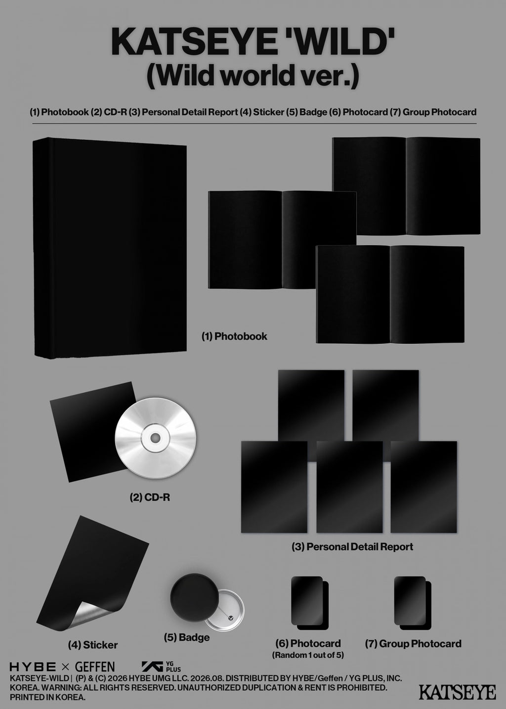 [PRE-ORDER] KATSEYE - WILD [Standard Ver.]
