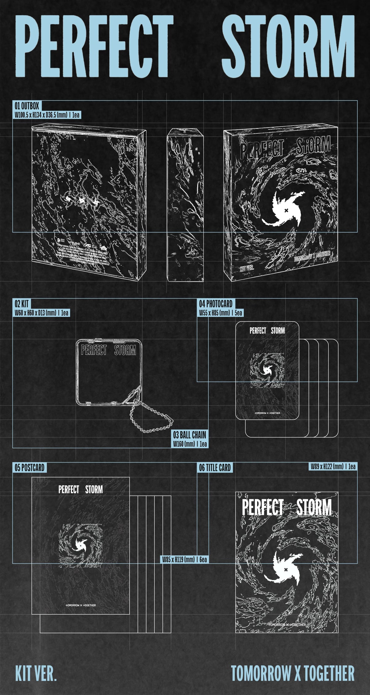 [PRE-ORDER] TOMORROW X TOGETHER - PERFECT STORM [KiT Ver.]