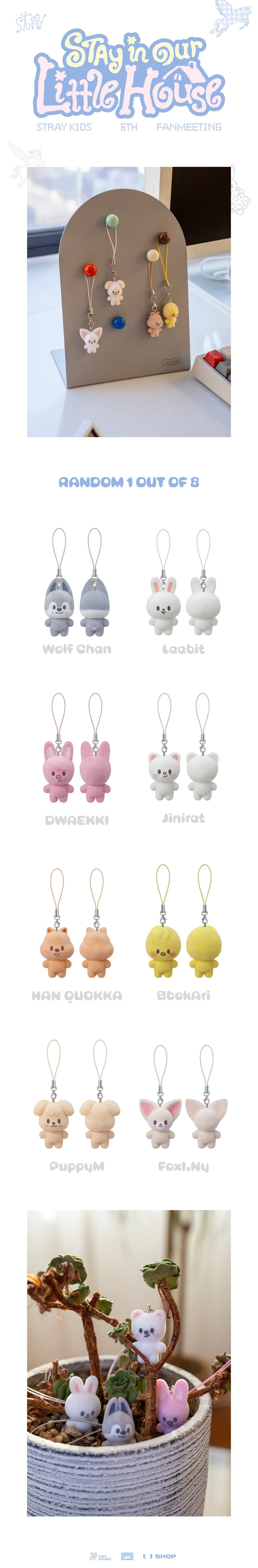 [PRE-ORDER] Stray Kids - 6TH FANMEETING [STAY in Our Little House] SKZOO SECRET MINI CHARM (RANDOM)
