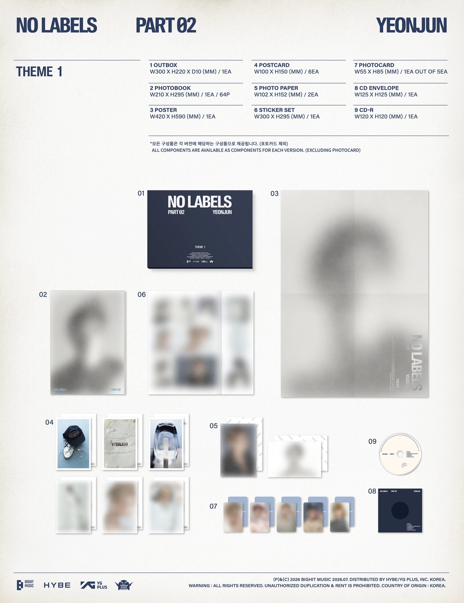 [PRE-ORDER] YEONJUN - NO LABELS: PART 02