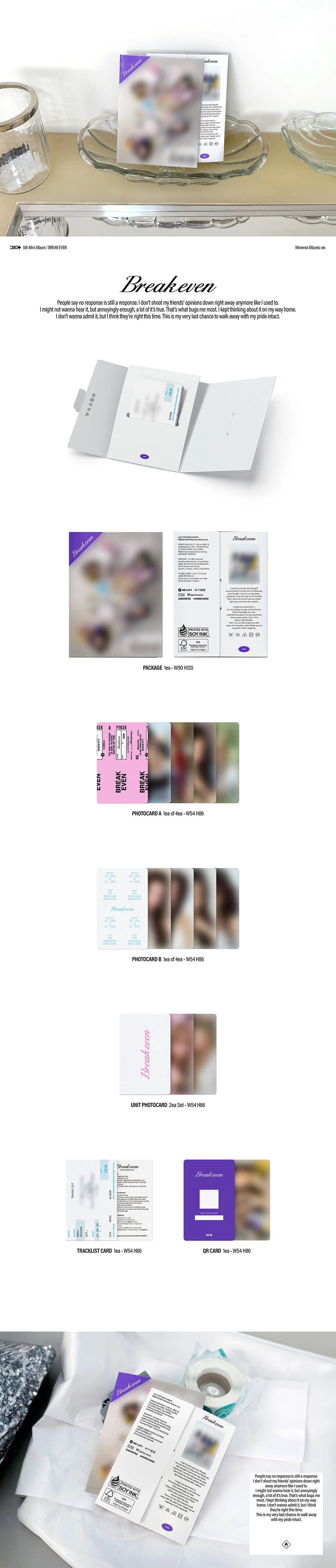[PRE-ORDER] ILLIT - BREAK EVEN [Weverse Albums Ver.]
