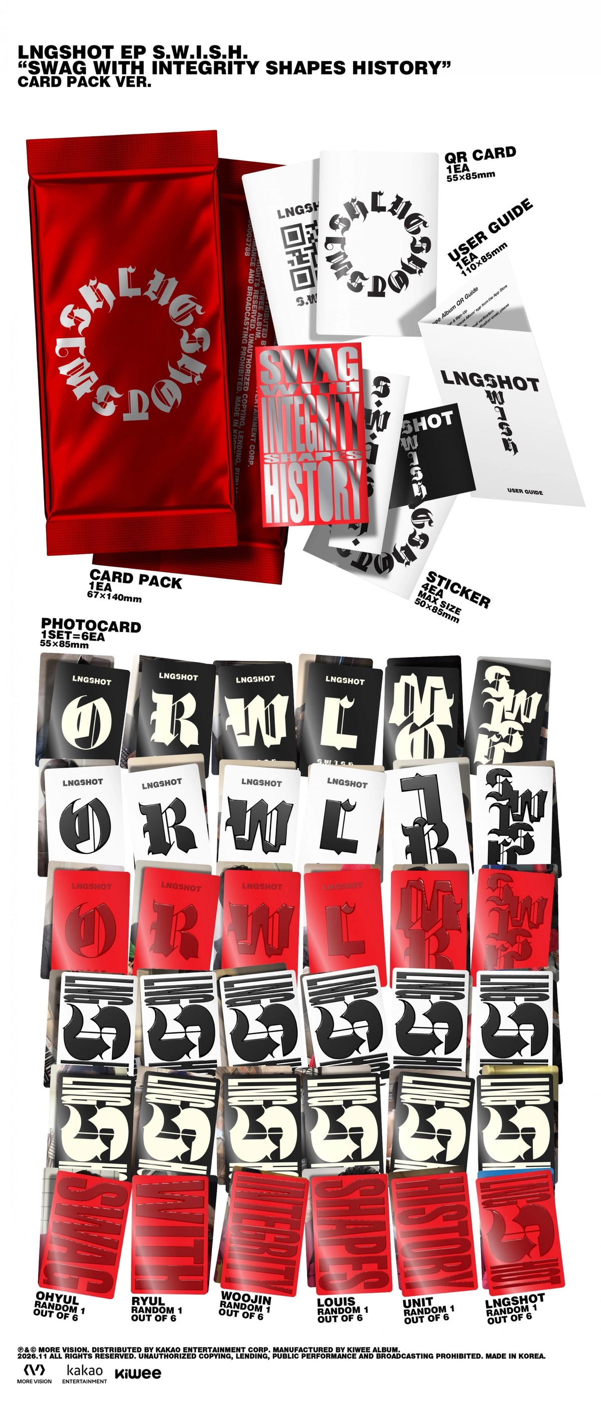 [PRE-ORDER] LNGSHOT - S.W.I.S.H. [Card Pack Ver.]